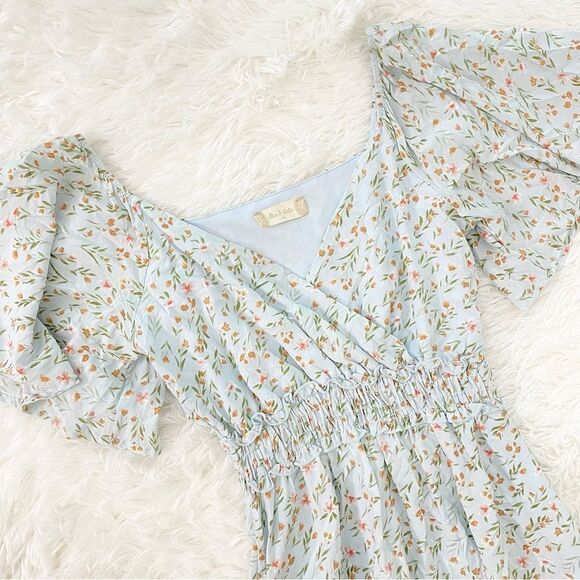 Altar'd State Floral Flutter Sleeve Dress - Picture 3 of 5